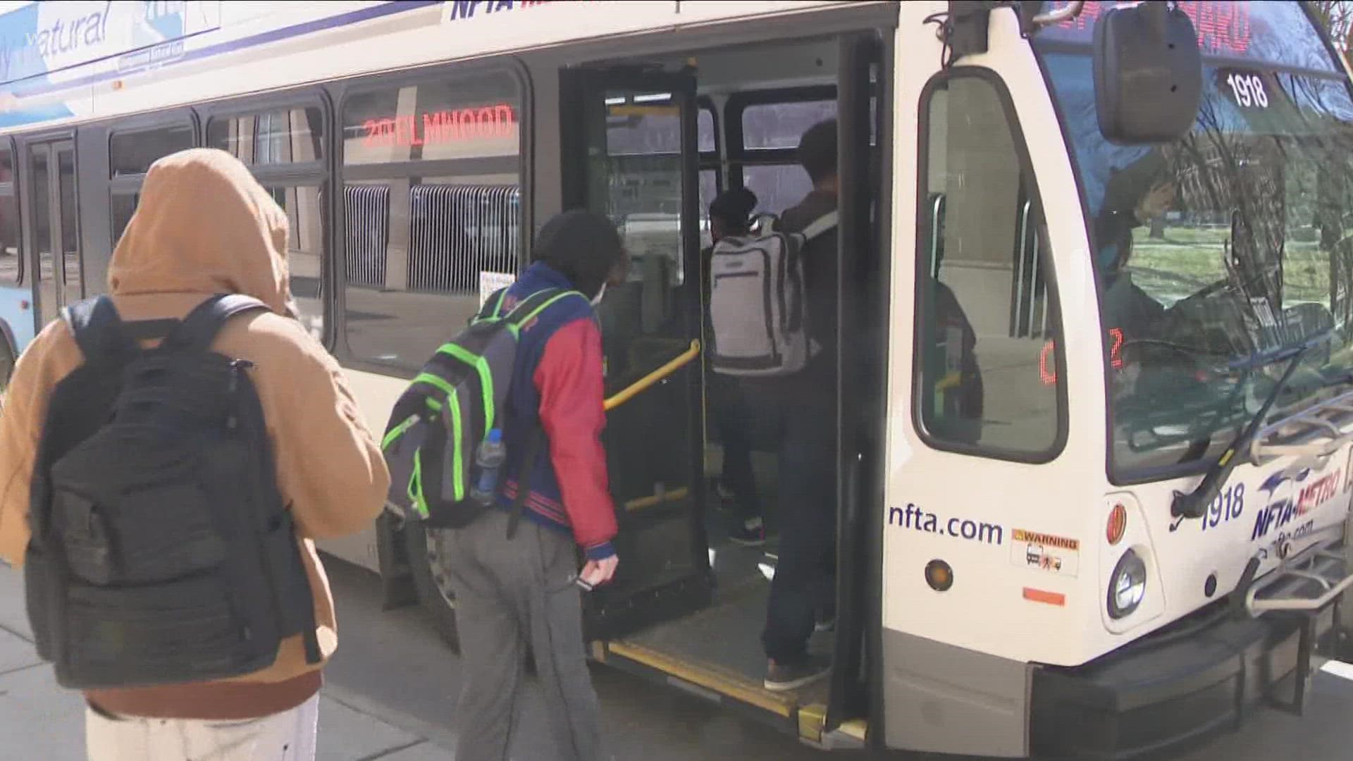 "We're going to continue in the short term again for public transit," New York Gov. Kathy Hochul said Wednesday.