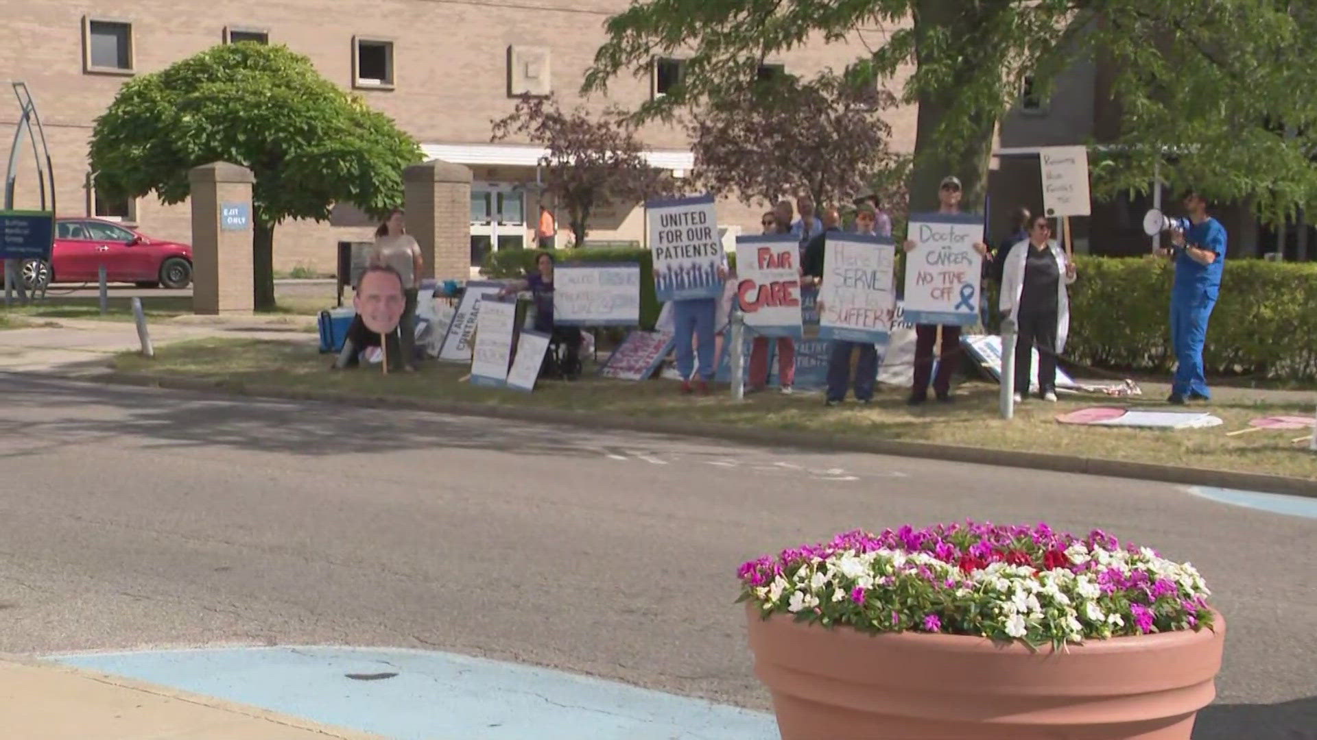 First day of the UB Medical residents strike
