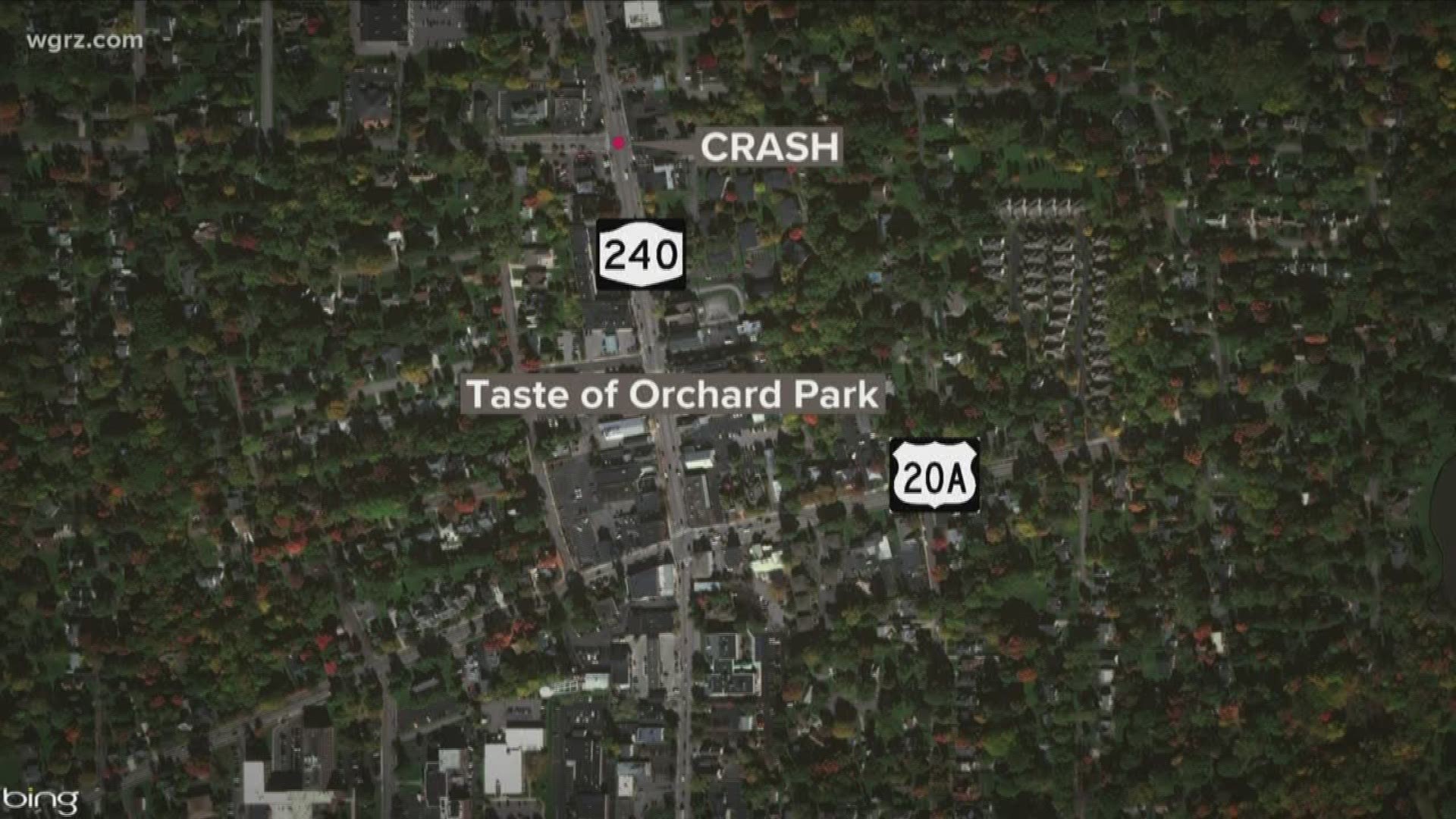 An Orchard Park man is charged with DWI after he allegedly crashed into a barricade blocking traffic for the Taste of Orchard Park.