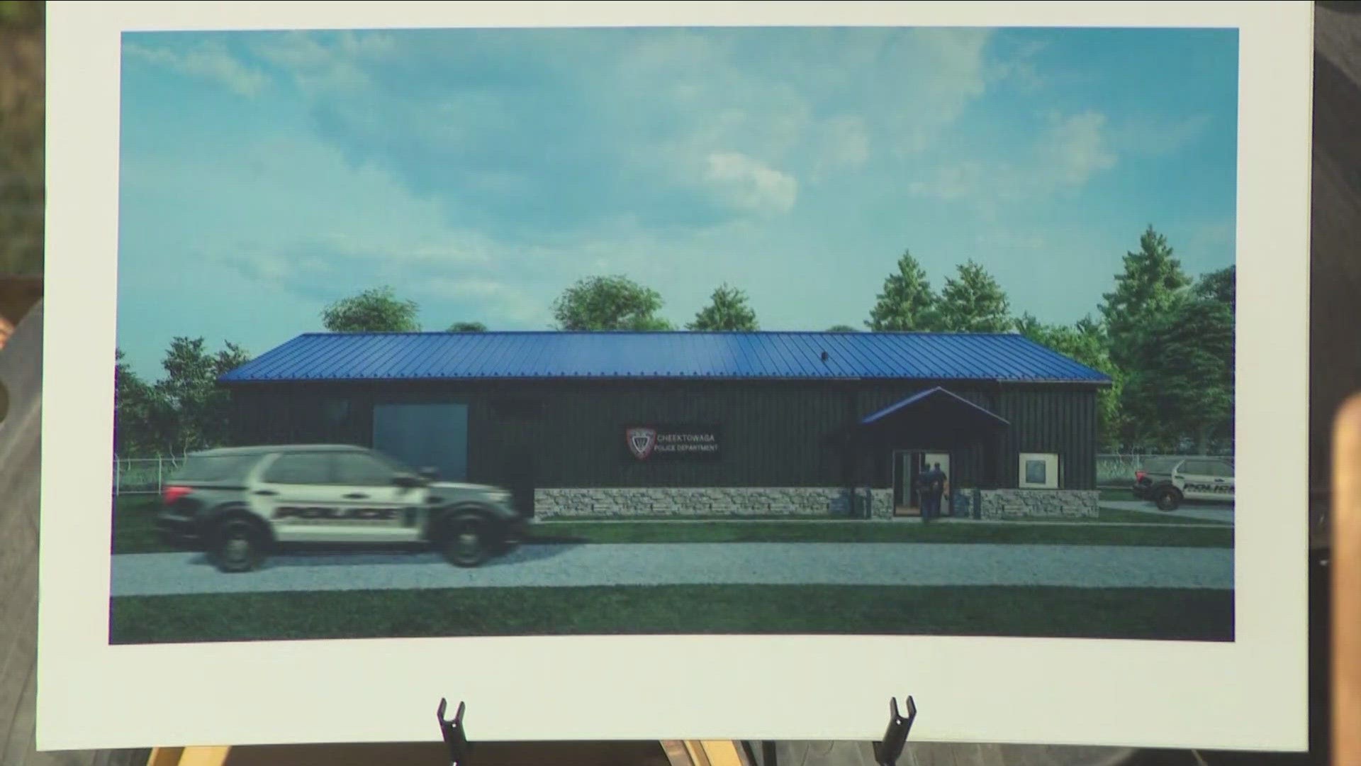 Cheektowaga police training center begins building.