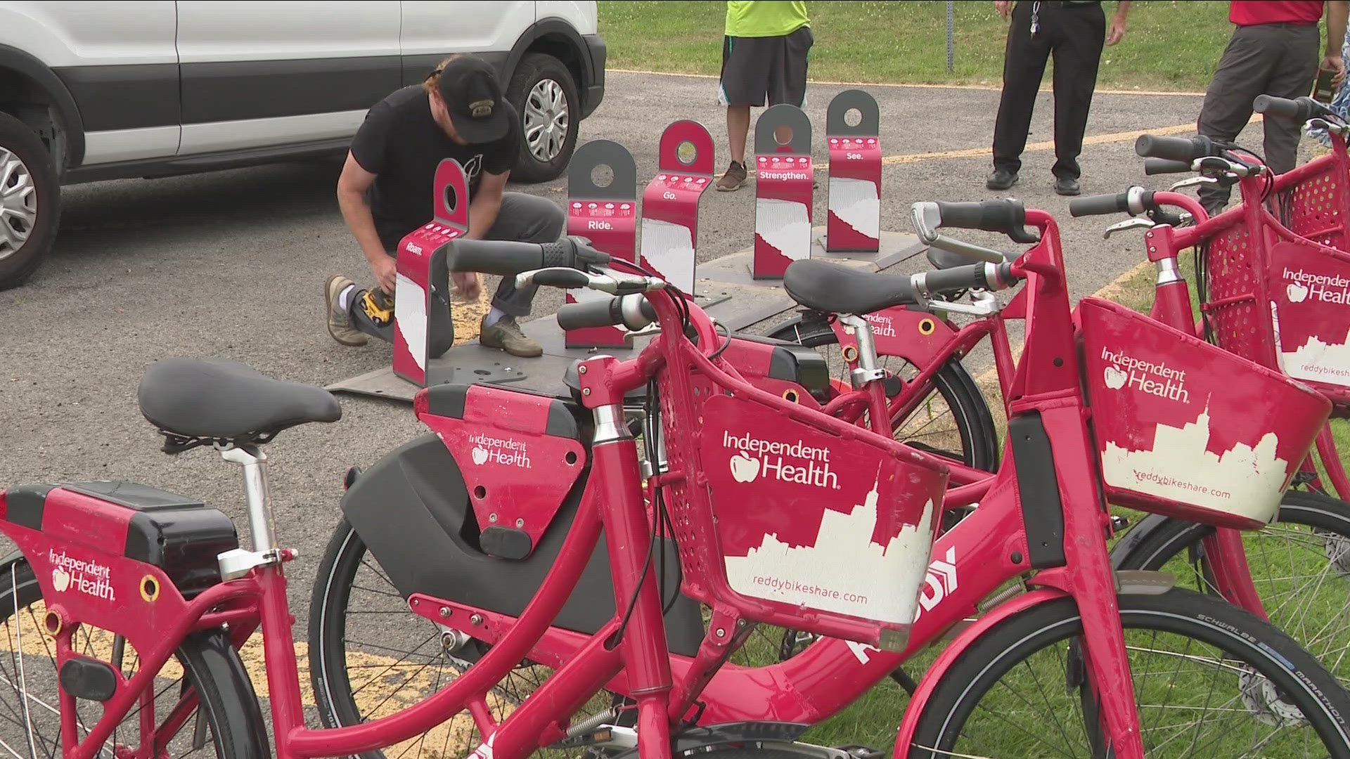 TWO STATIONS WERE INSTALLED IN TONAWANDA  ALONG TWO OF THEIR MOST POPULAR TRAILS, THE EMPIRE STATE TRAIL AND THE TONAWANDA TRAIL.