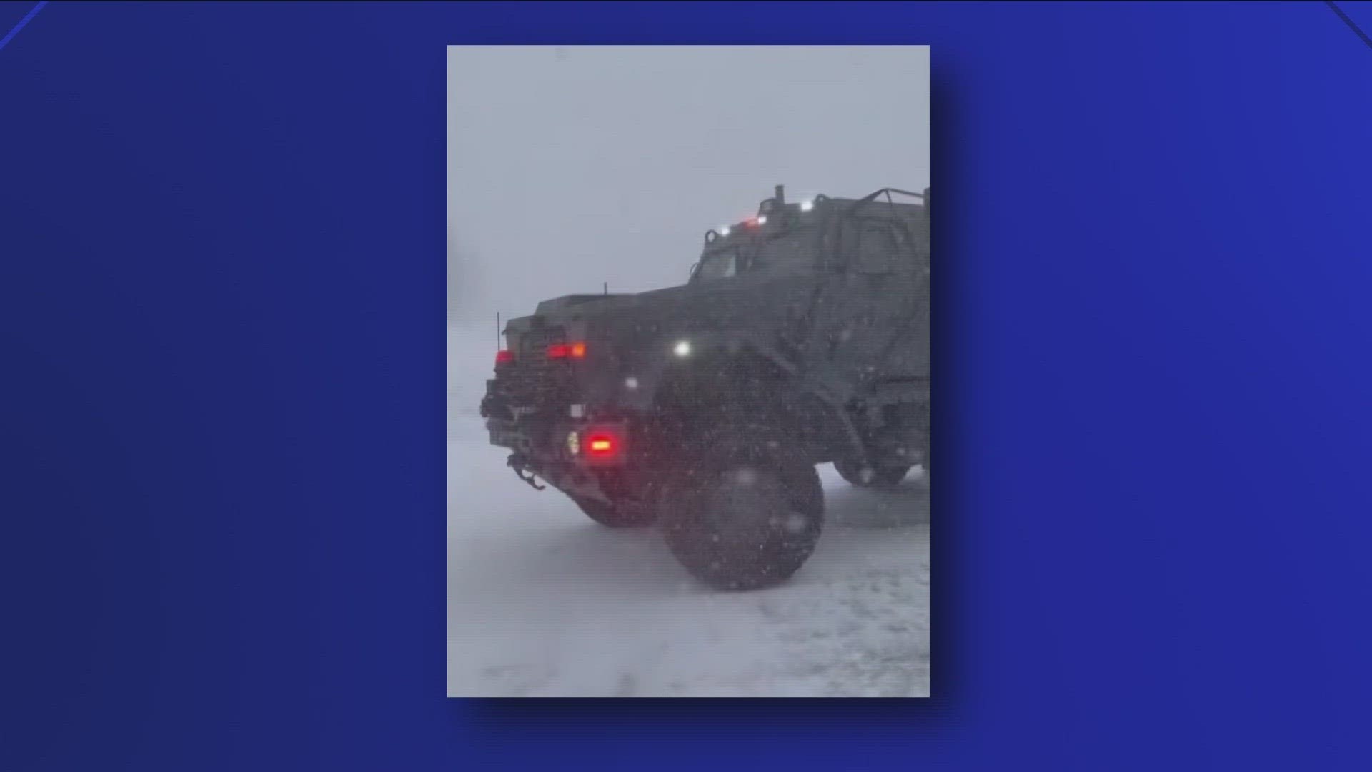 As of Sunday evening, at least 12 inches of snow had fallen in Orchard Park, according to the National Weather Service.