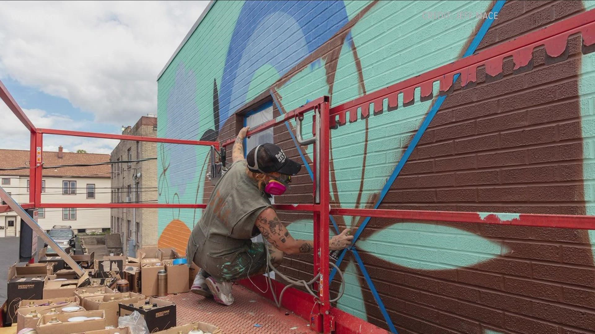 Cole's on Elmwood Avenue sporting new Josh Allen mural