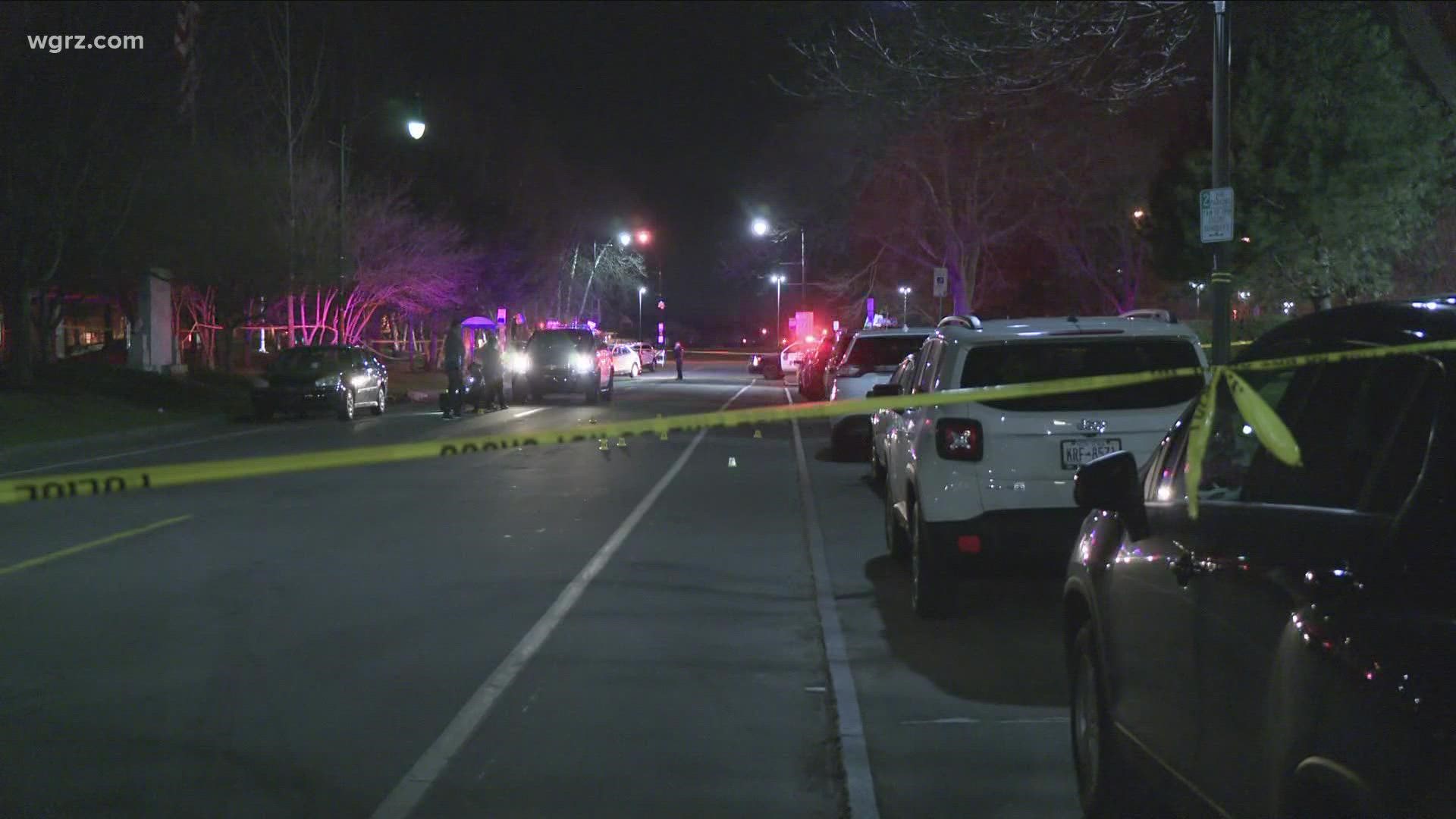 A 23-year-old Buffalo man is dead after someone shot him at Erie Street and Marine Drive just after 9 Sunday night.