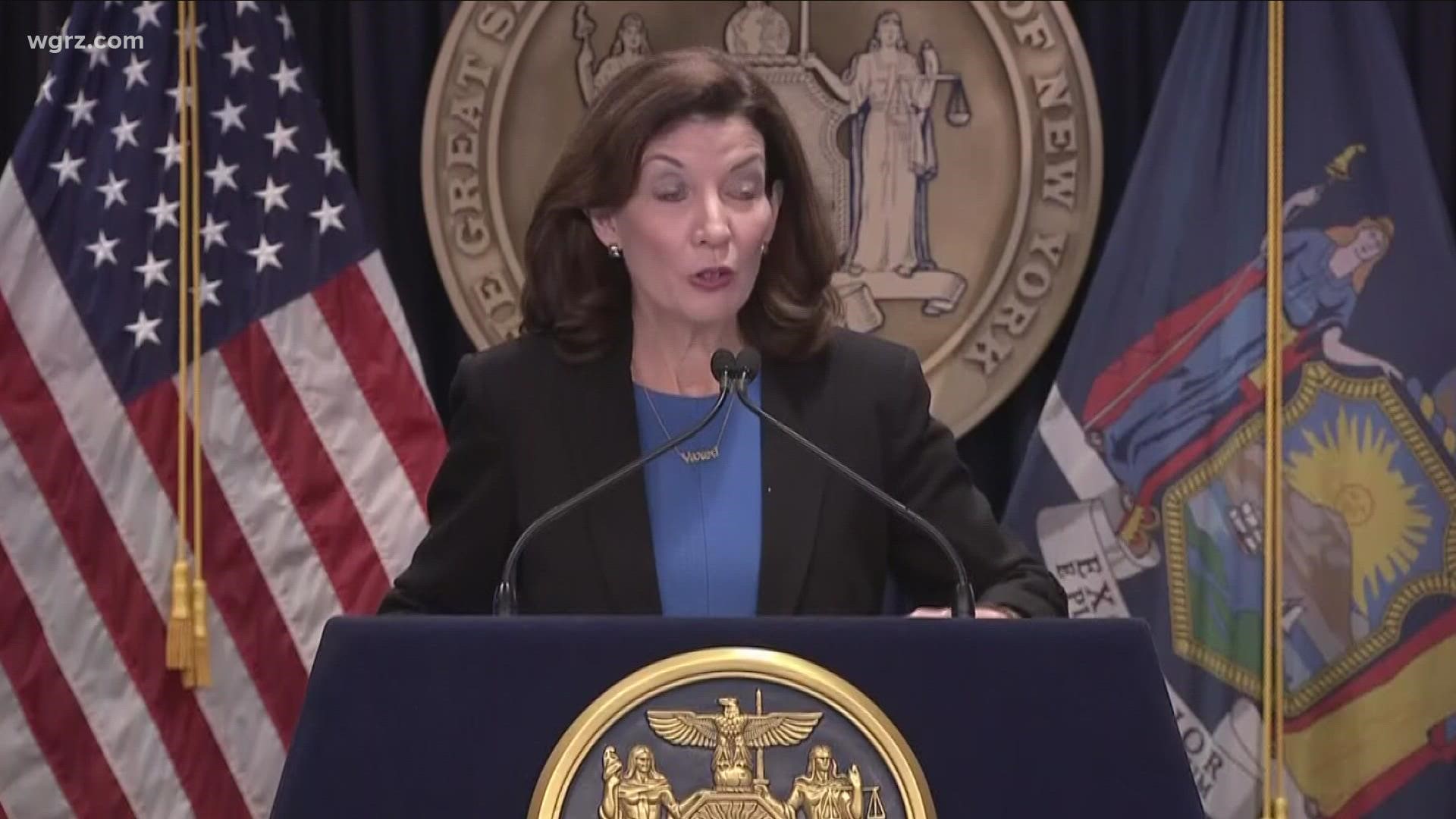 Governor Kathy Hochul is planning on a proposal to limit governors... and other state-wide elected officials... to two terms in office.
