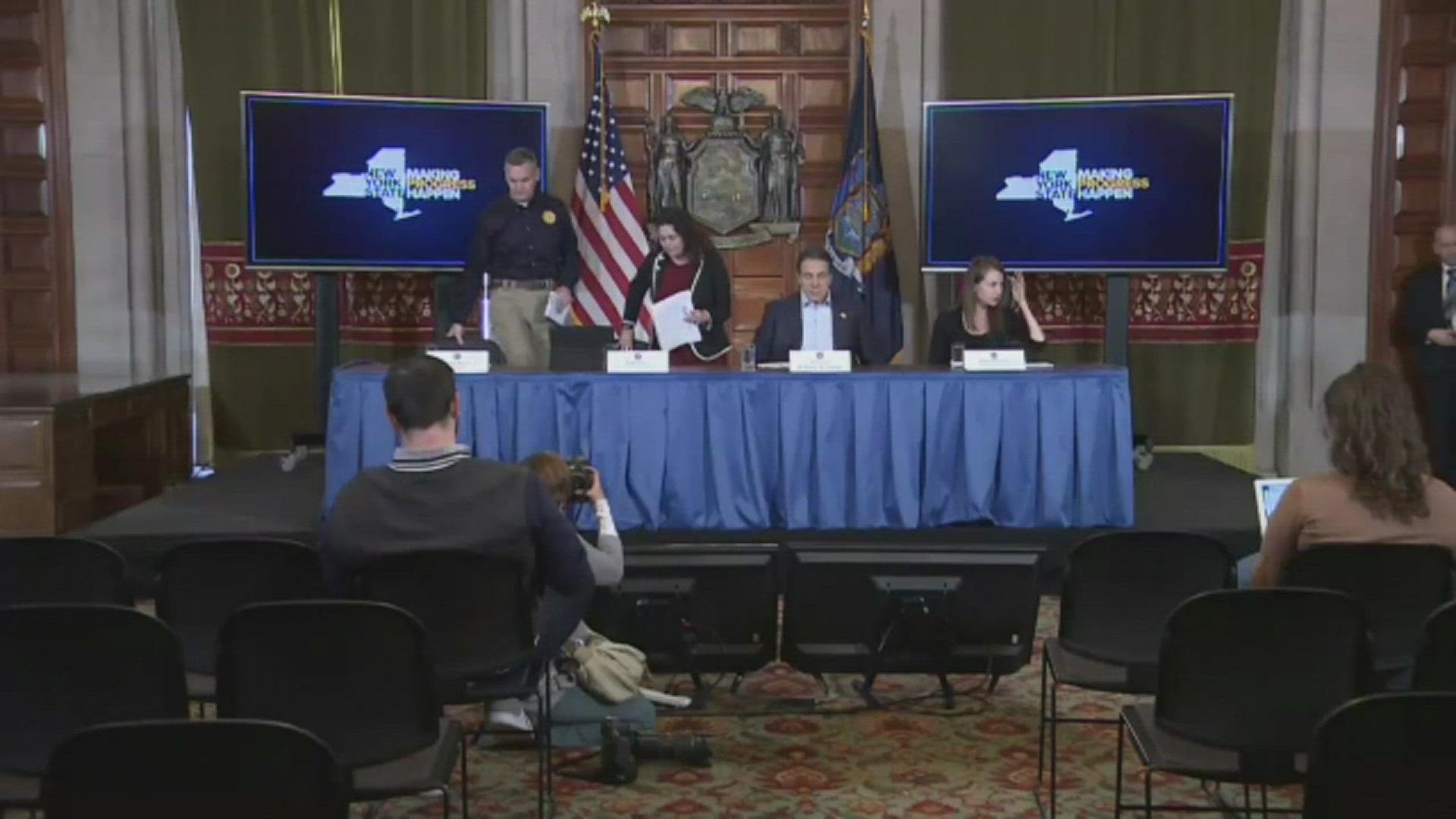 Governor Andrew Cuomo declared a state of emergency Saturday amid the coronavirus update.