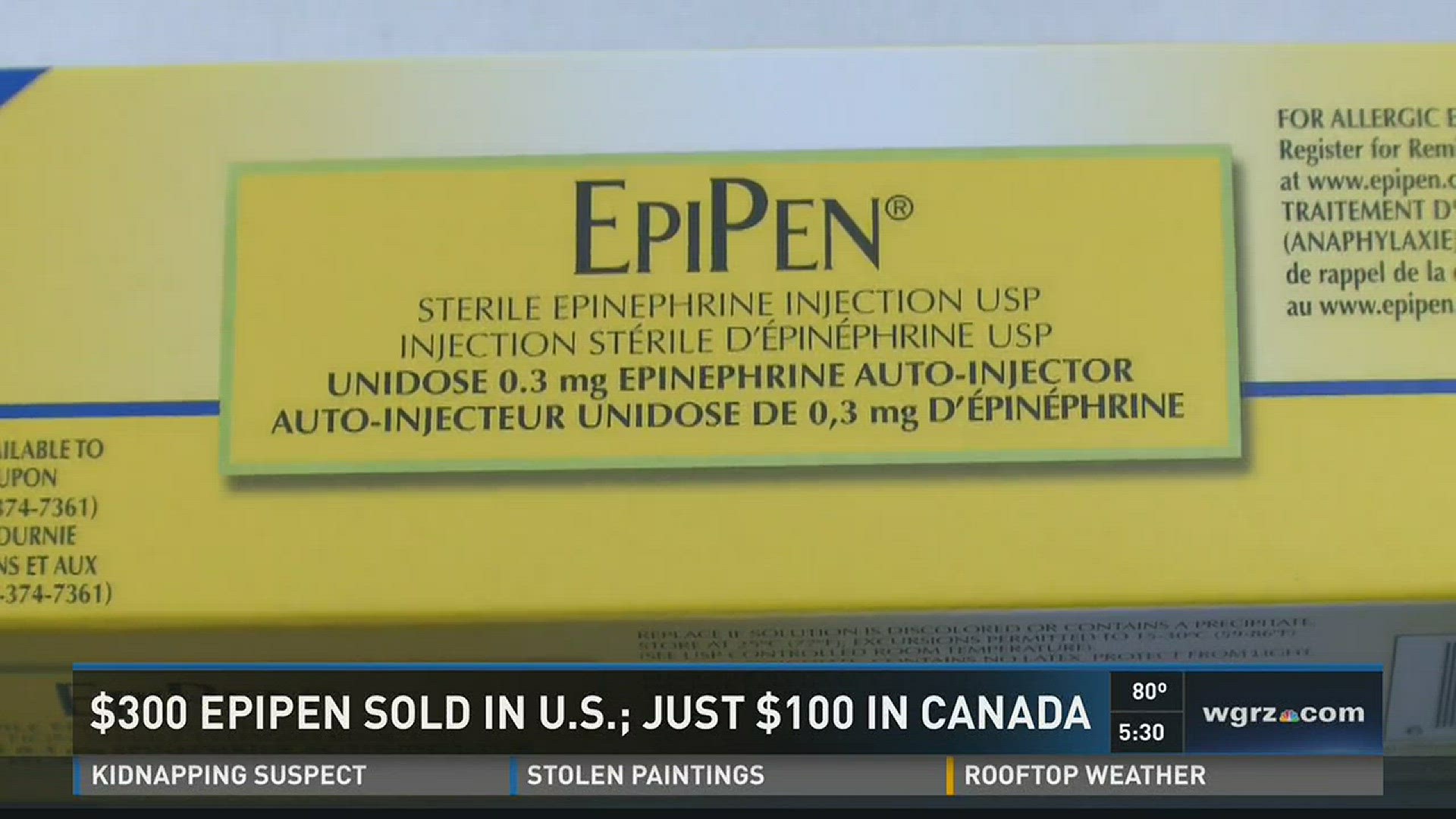 $300 Epipen Sold In U.S.; Just $100 In Canada