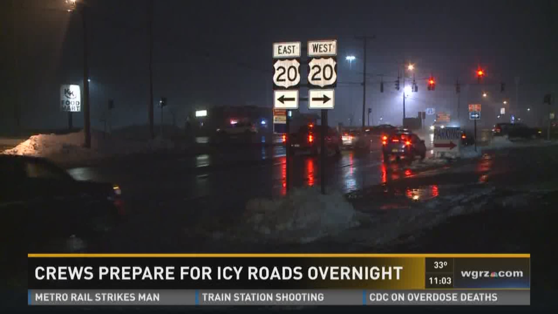 Crews prepare for icy roads