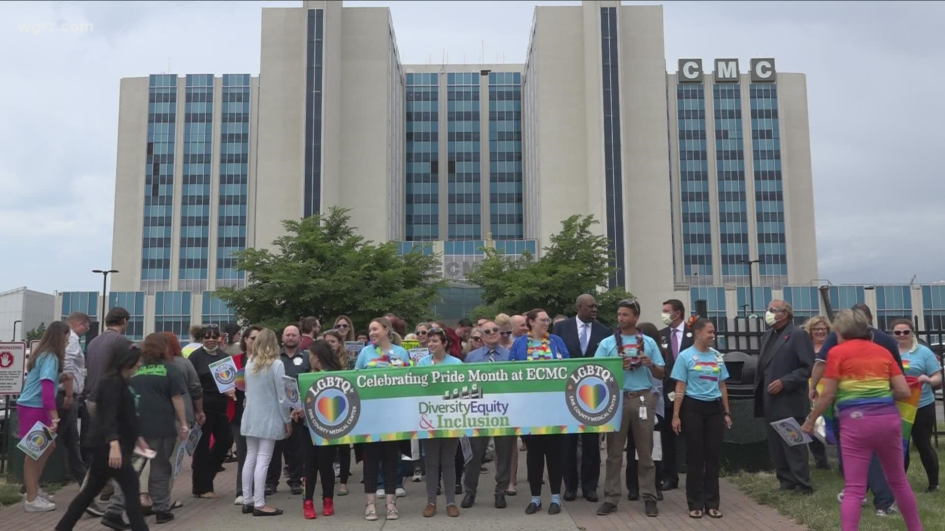This is the second year Erie County Medical Center has held a Pride walk.