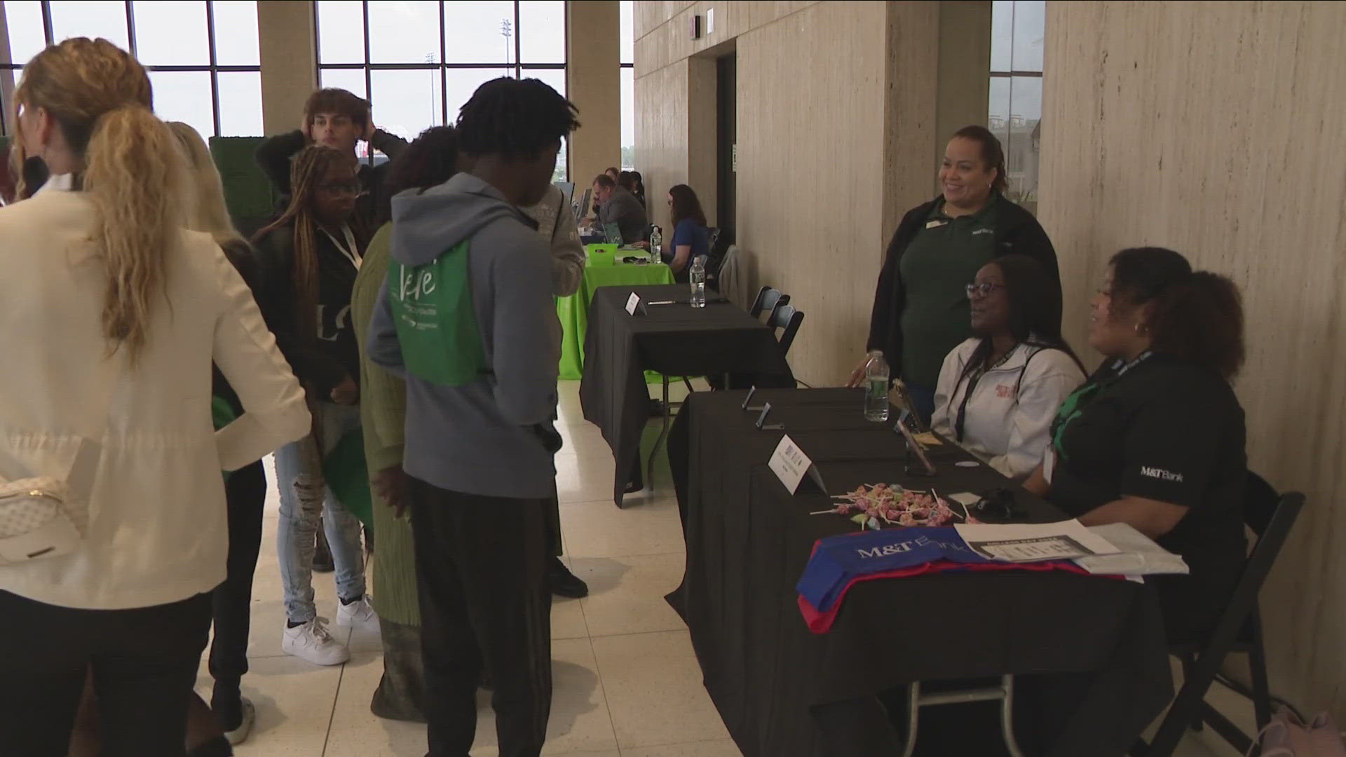 Local students had the chance to learn more about diverse higher education pathways available to them at M&T Bank's college day.