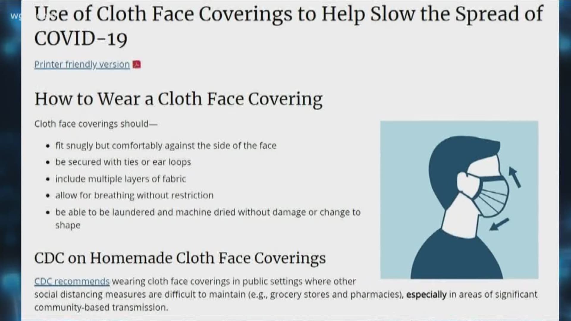 The CDC said you should only wear them out in public if you're sick or vulnerable. Now, they say anyone should wear them when they're out.