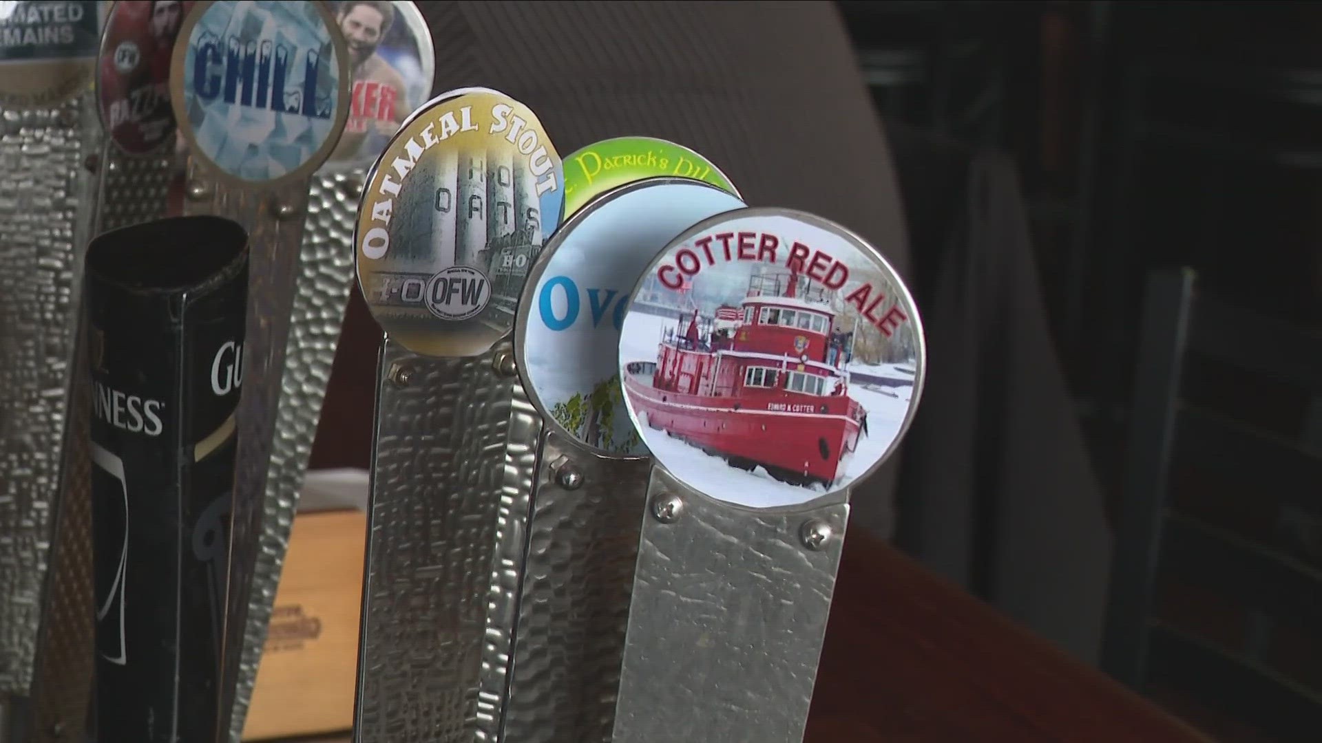 The Cotter's bright red color makes it the perfect match for a new beer from Old First War brew pub Gene McCarthy to celebrate the ship's 123rd birthday.