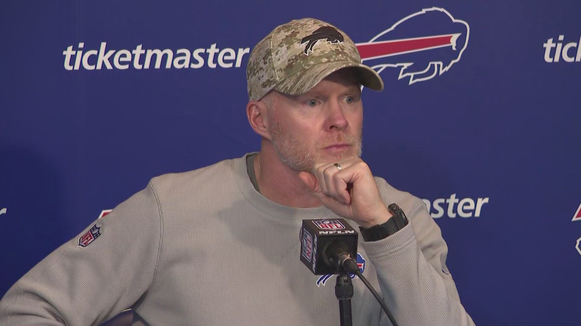 Buffalo Bills HC Sean McDermott speaks to media on Wednesday 11/27/24