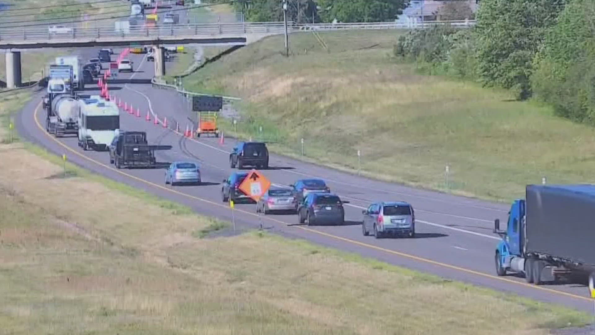 One person dead after tractor-trailer crash on I-90