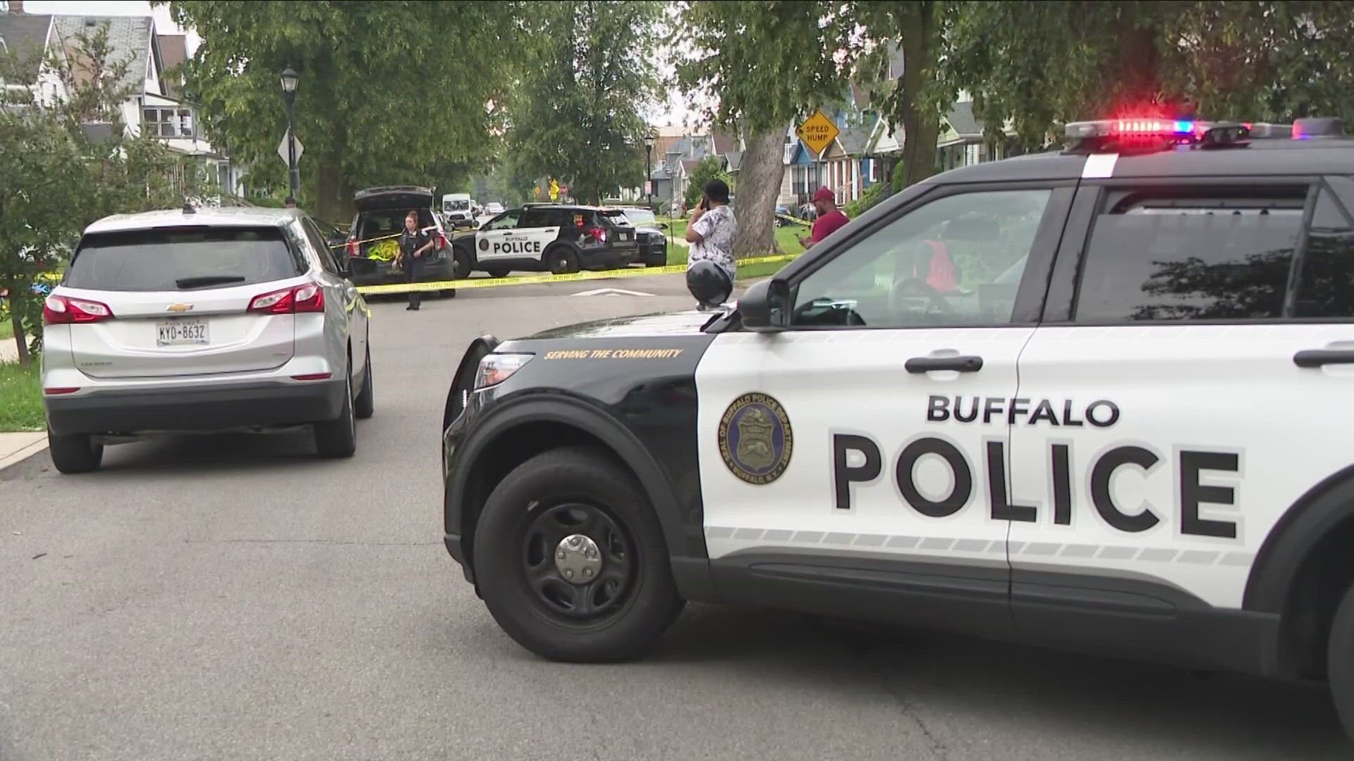 A Buffalo Police Department spokesperson says a 21-year-old Buffalo man died at the scene