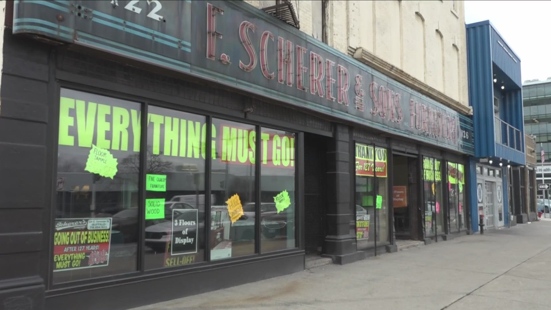 F. Scherer and Sons furniture store on Genesee street closing after 127 years