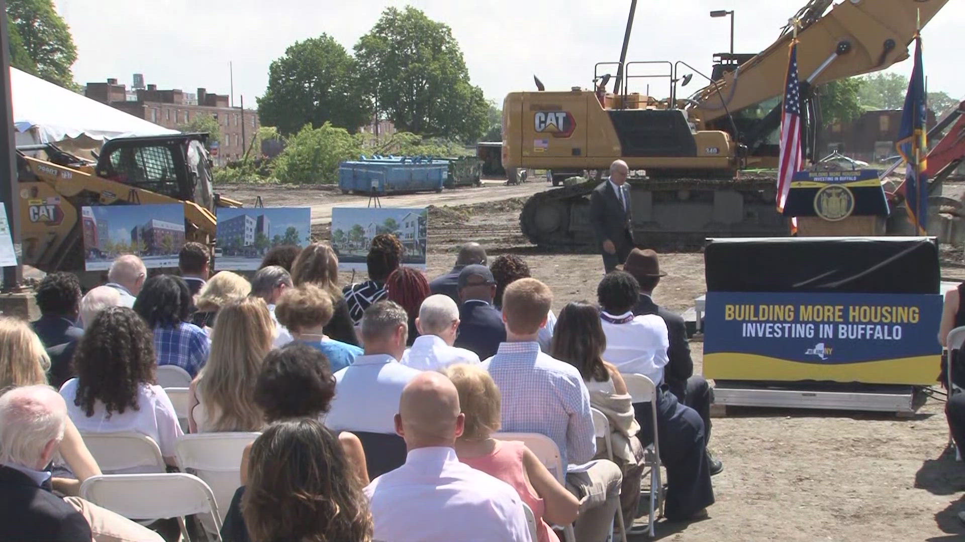 Governor Kathy Hochul makes a housing development announcement in Buffalo