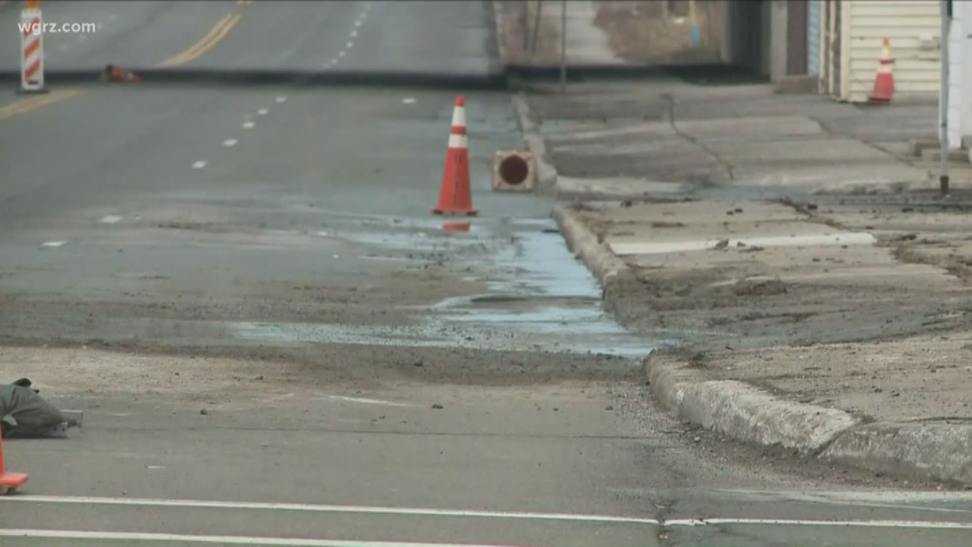 Crews were out this morning working to repair it-- no word yet on what caused that break.