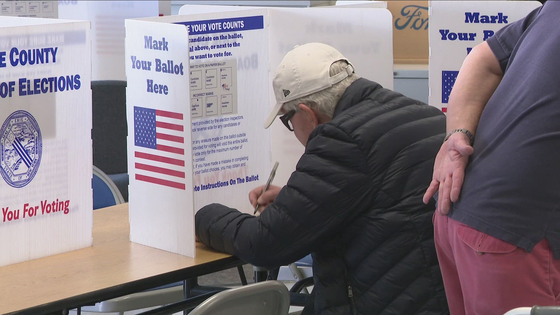 THE TWO DAY EARLY VOTE TOTAL IN ERIE COUNTY... SITTING AT ALMOST 34-THOUSAND ACCORDING TO THE BOARD OF ELECTIONS...