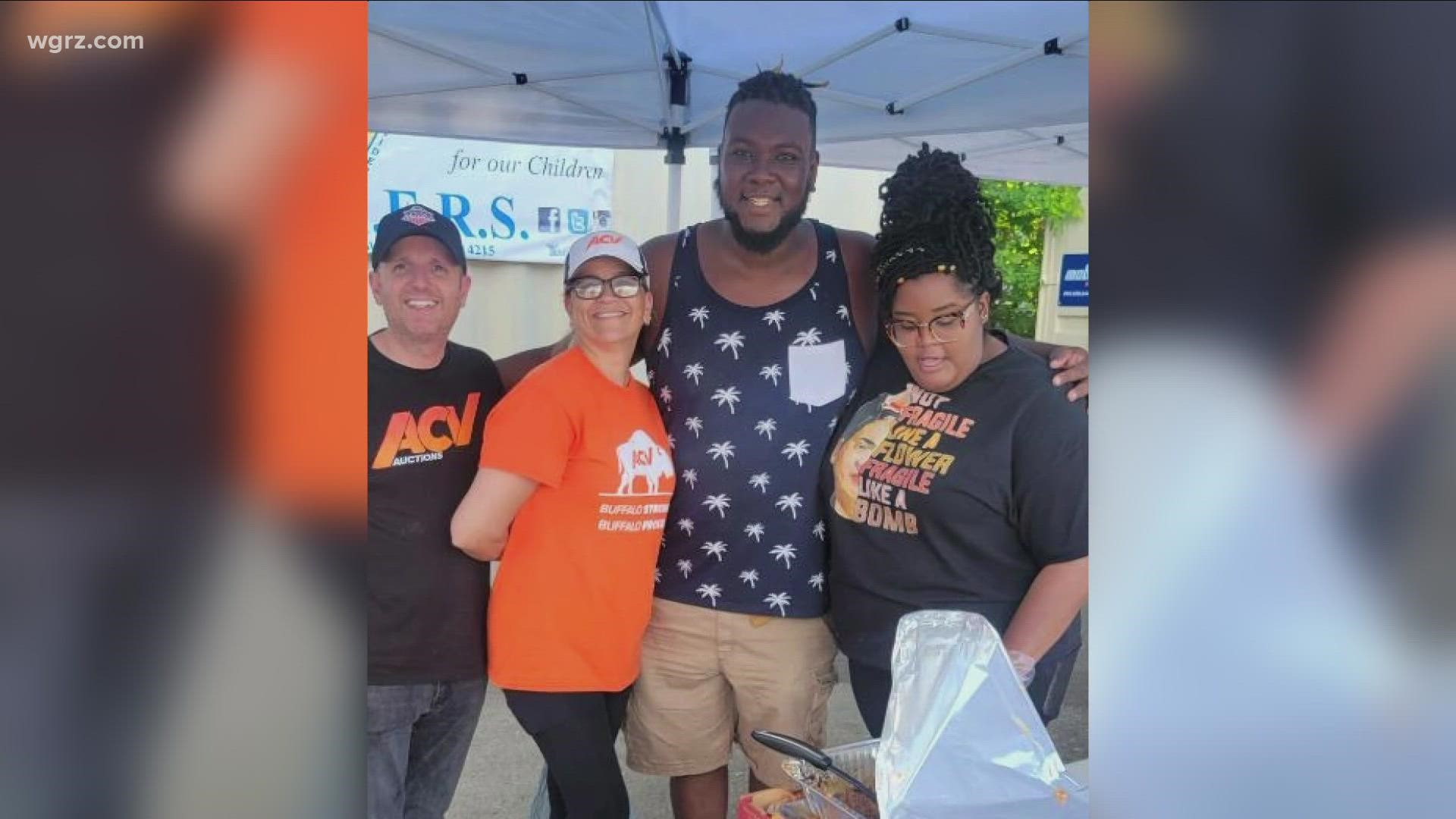 The son of the one of the Tops shooting victims is giving back to the East Buffalo community. He hosted a community barbecue and prayer on Jefferson Ave.