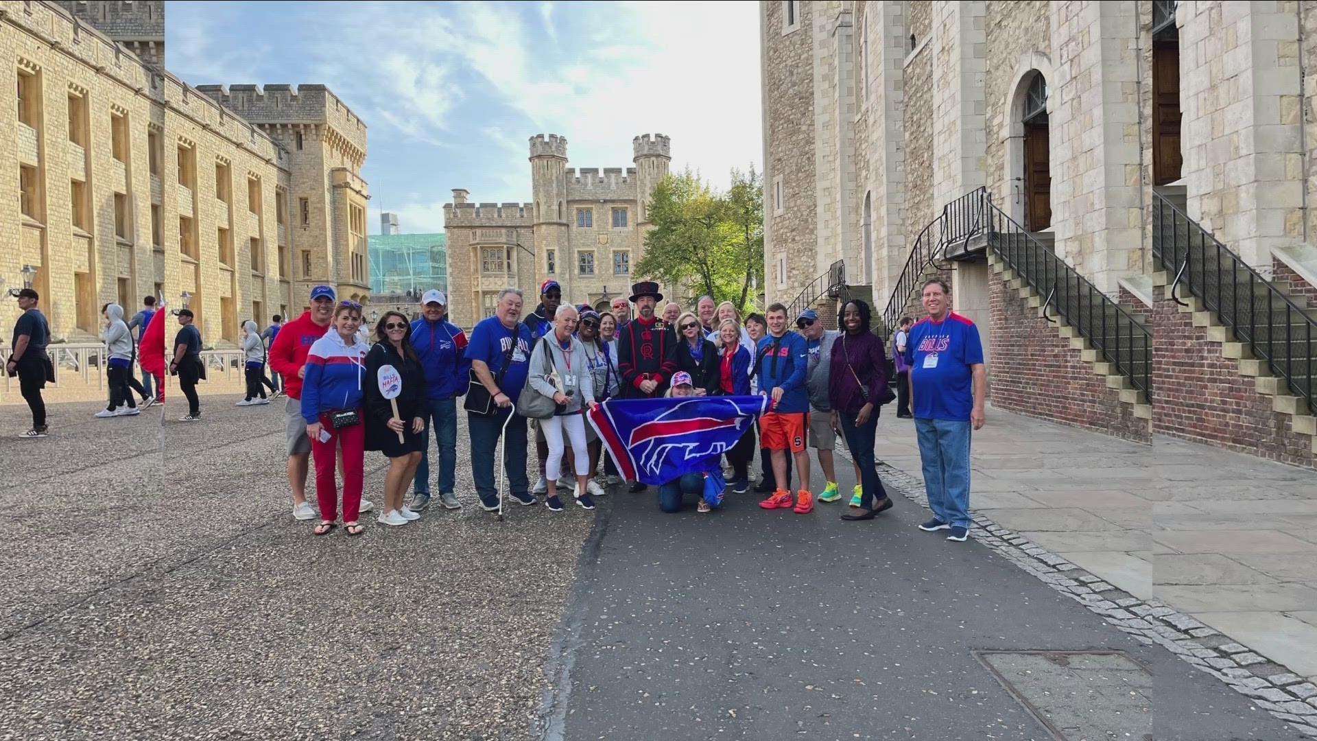 Bills fans are taking over London ahead of the Bills game.