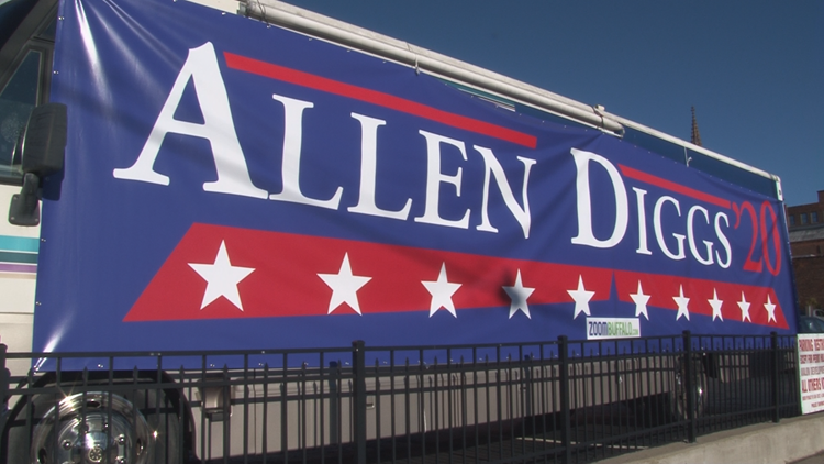 Vote Allen / Diggs for 23 Buffalo Football Yard Sign 