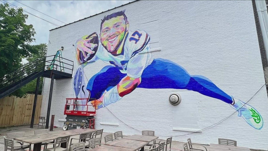 2 new Josh Allen murals pop up ahead of Bills-Packers game