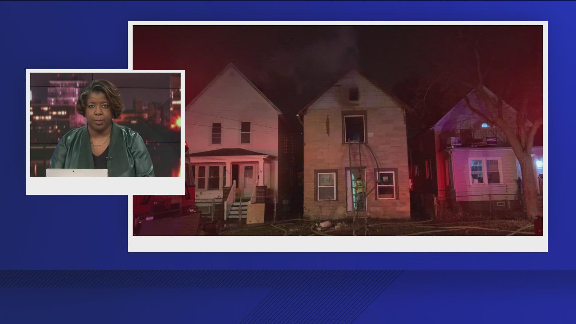 One firefighter was injured as crews battled the heavy flames, but they are expected to be OK.
