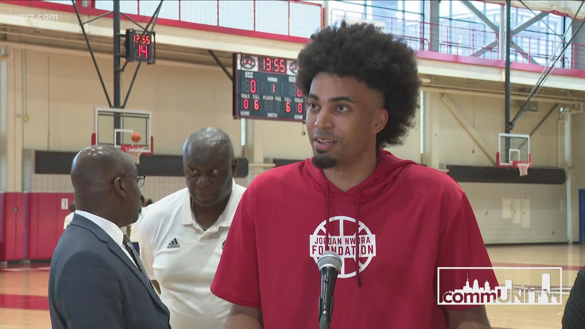 Jordan Nwora is all about giving back to the city's children, and inspiring confidence.