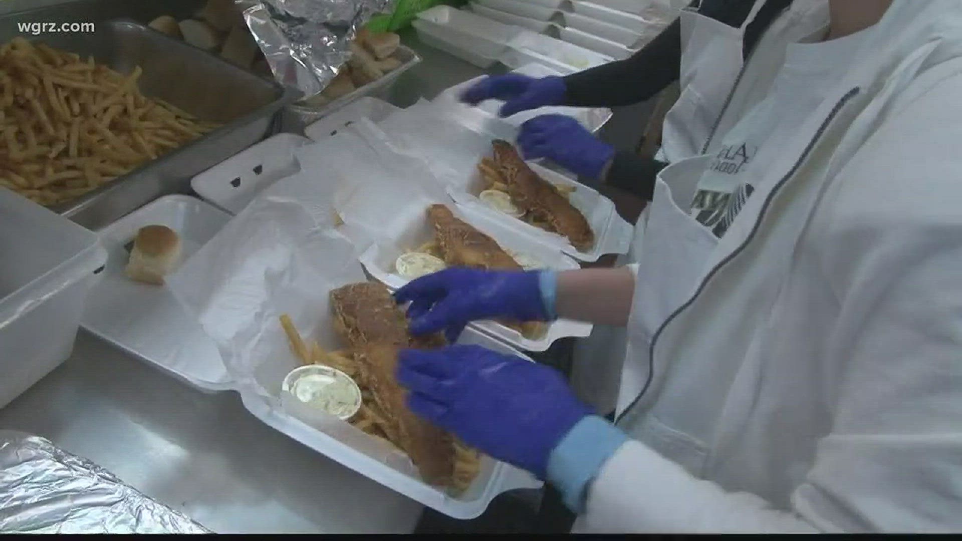 Daybreak's Stephanie Barnes tells us how the Kenilworth Fire Department gets ready to serve fish fry.