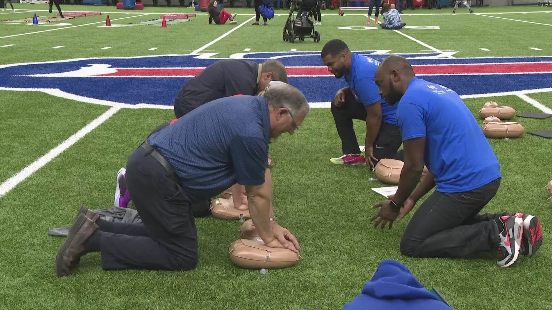 Heart Beat Training event during Cycle Nation's stationary relay.