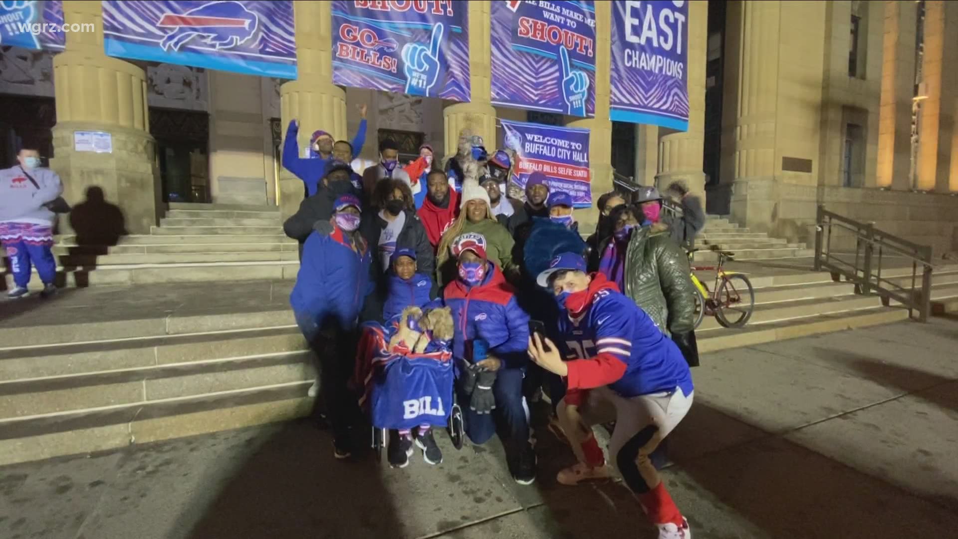 Fans celebrated all over Western New York tonight, whether it was in Orchard Park, at home, or in the City of Buffalo.
