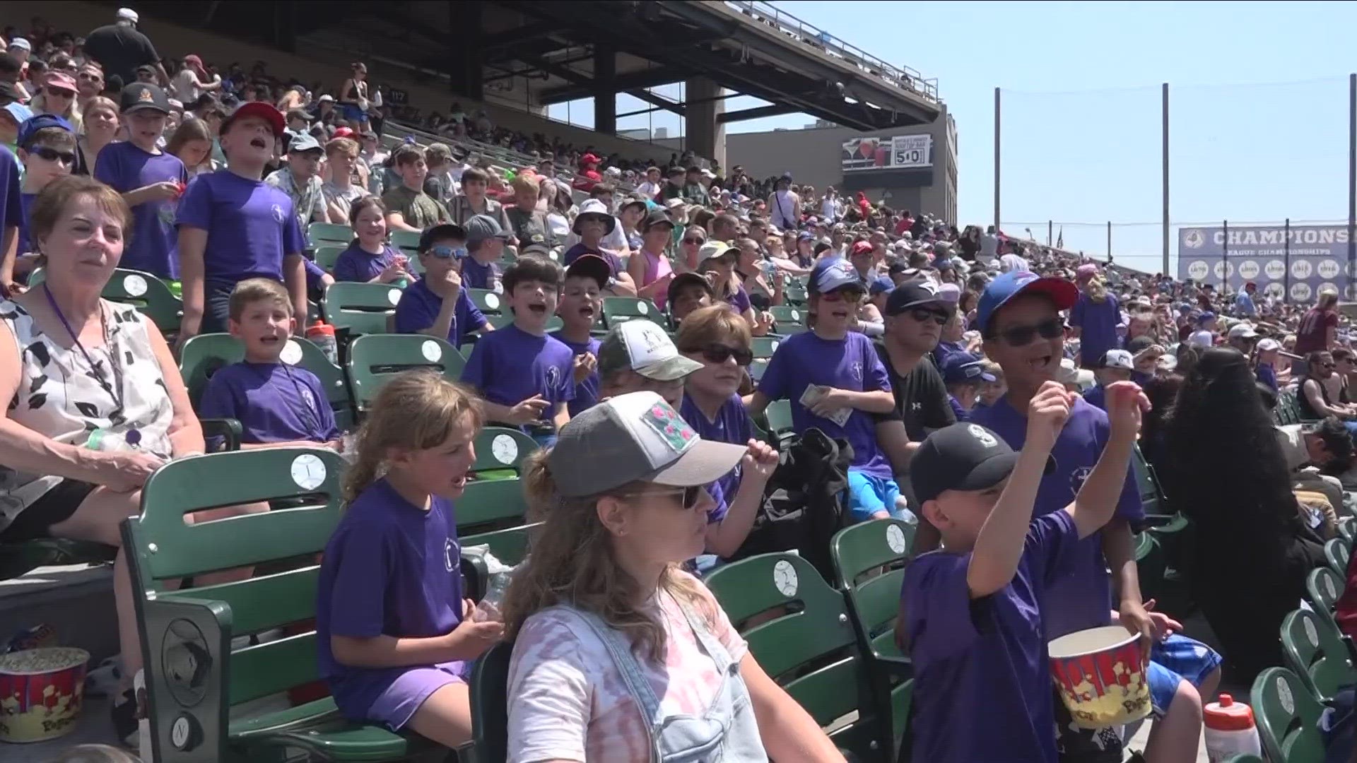 Nearly 16 thousand kids and teachers filled Sahlen field stands