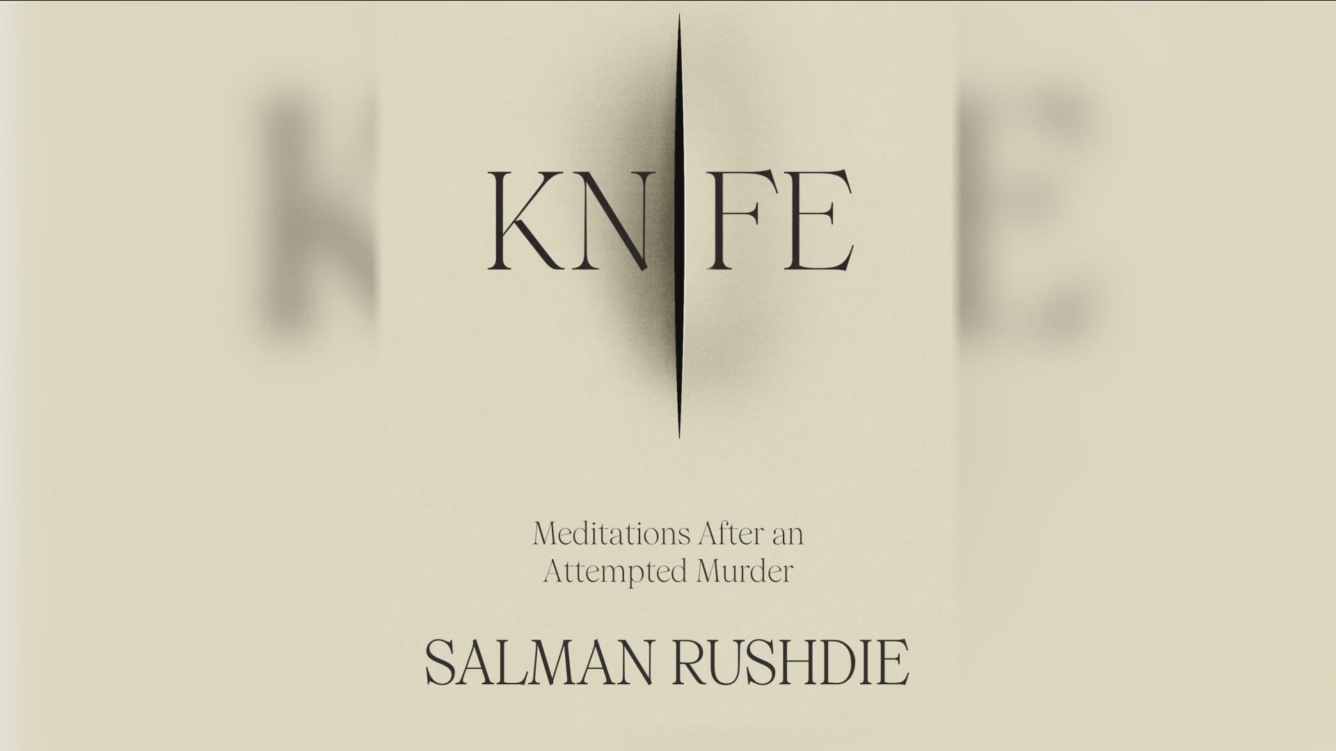 Knife: Meditations After an Attempted Murder" will be out next April.