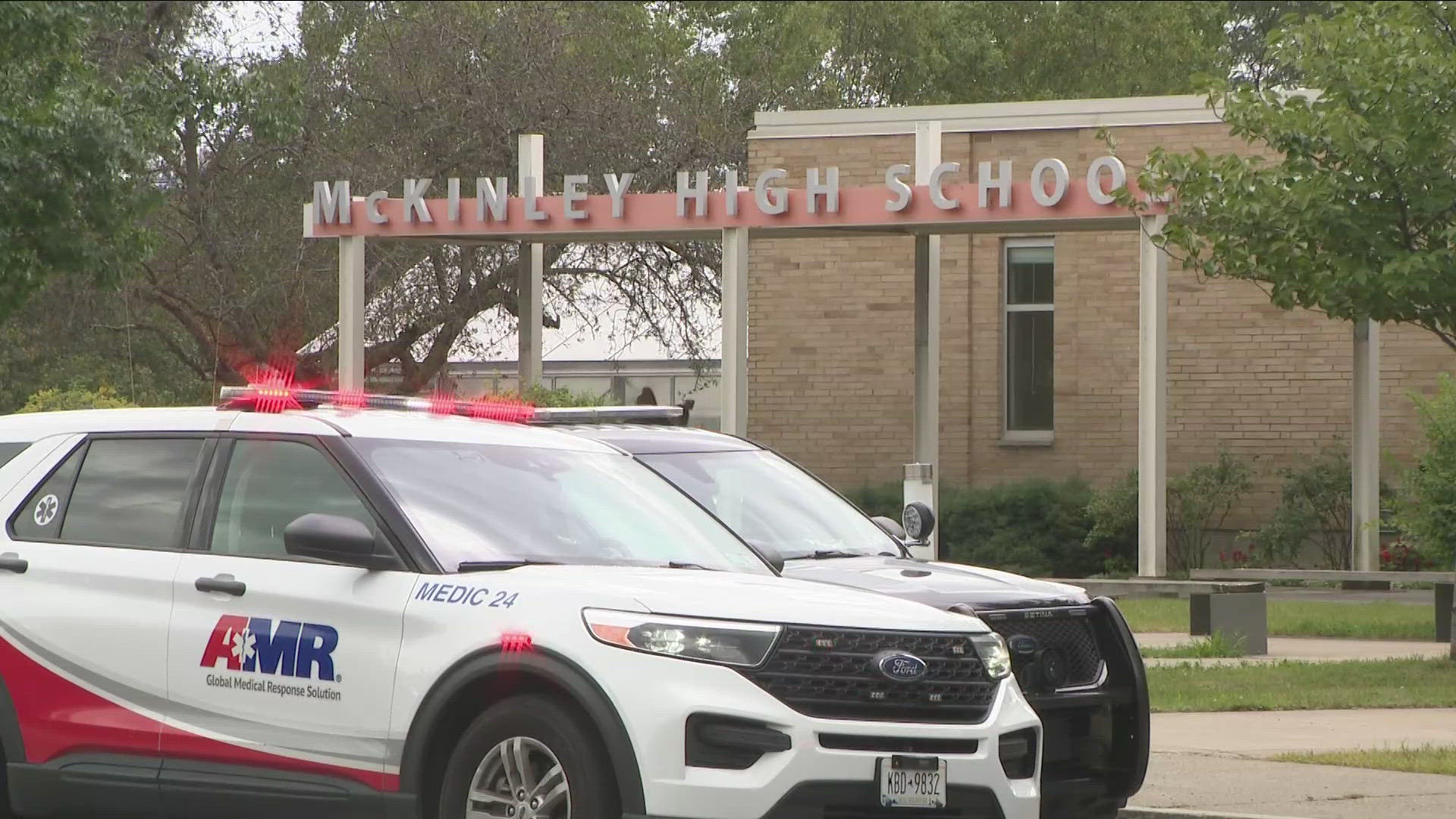 A 15 year old boy charged in connection with a stabbing at McKinley HS is out of custody and wearing an ankle monitor