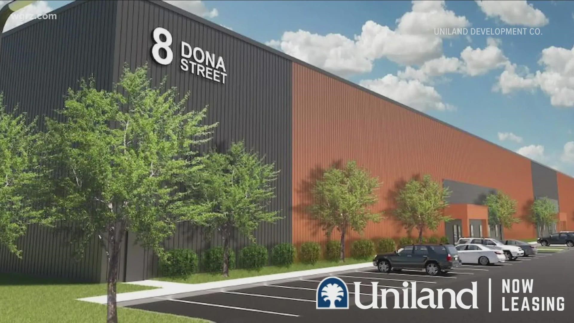 Uniland will pay 200-thousand dollars for the land from the Buffalo and Erie County Industrial Land Development Corp.