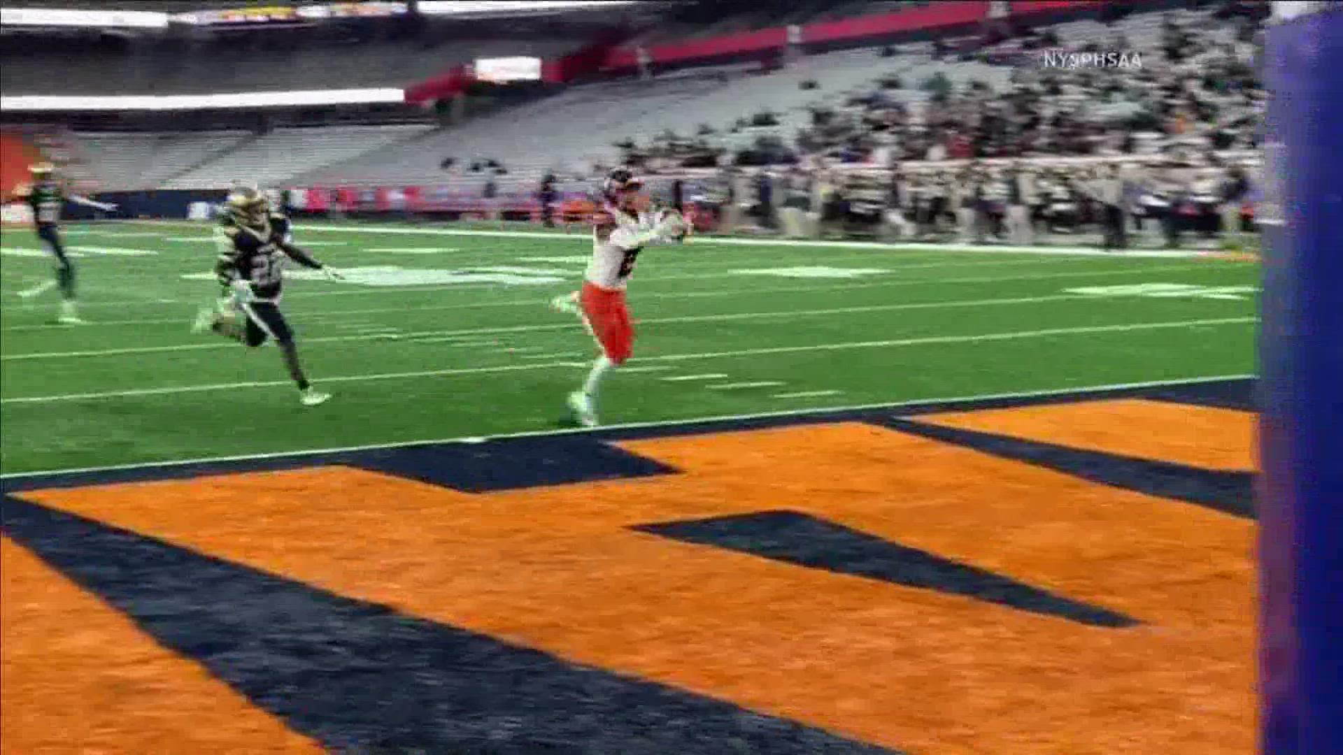 The Bennett Tigers brought home the New York State Championship title. The Tigers beat the Newburgh Goldback 42-8 in the championship game, held at the Carrier Dome.