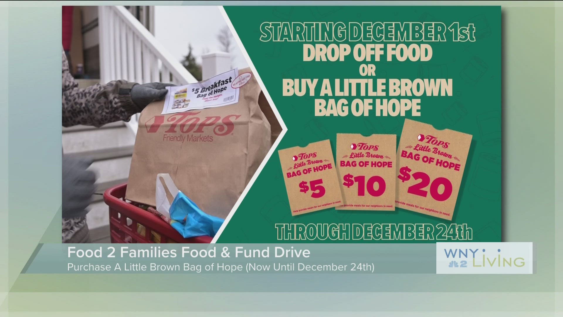 WNY Living - November 18 - Food 2 Families Food & Fund Drives (THIS VIDEO IS SPONSORED BY FOOD 2 FAMILIES FOOD & FUND DRIVE)