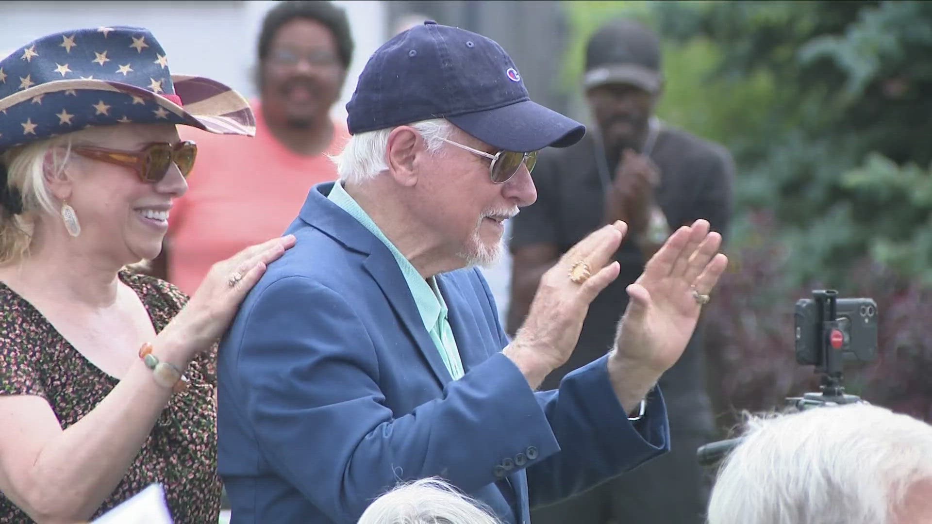 Rededication ceremony for Patriots and Heroes Park held today