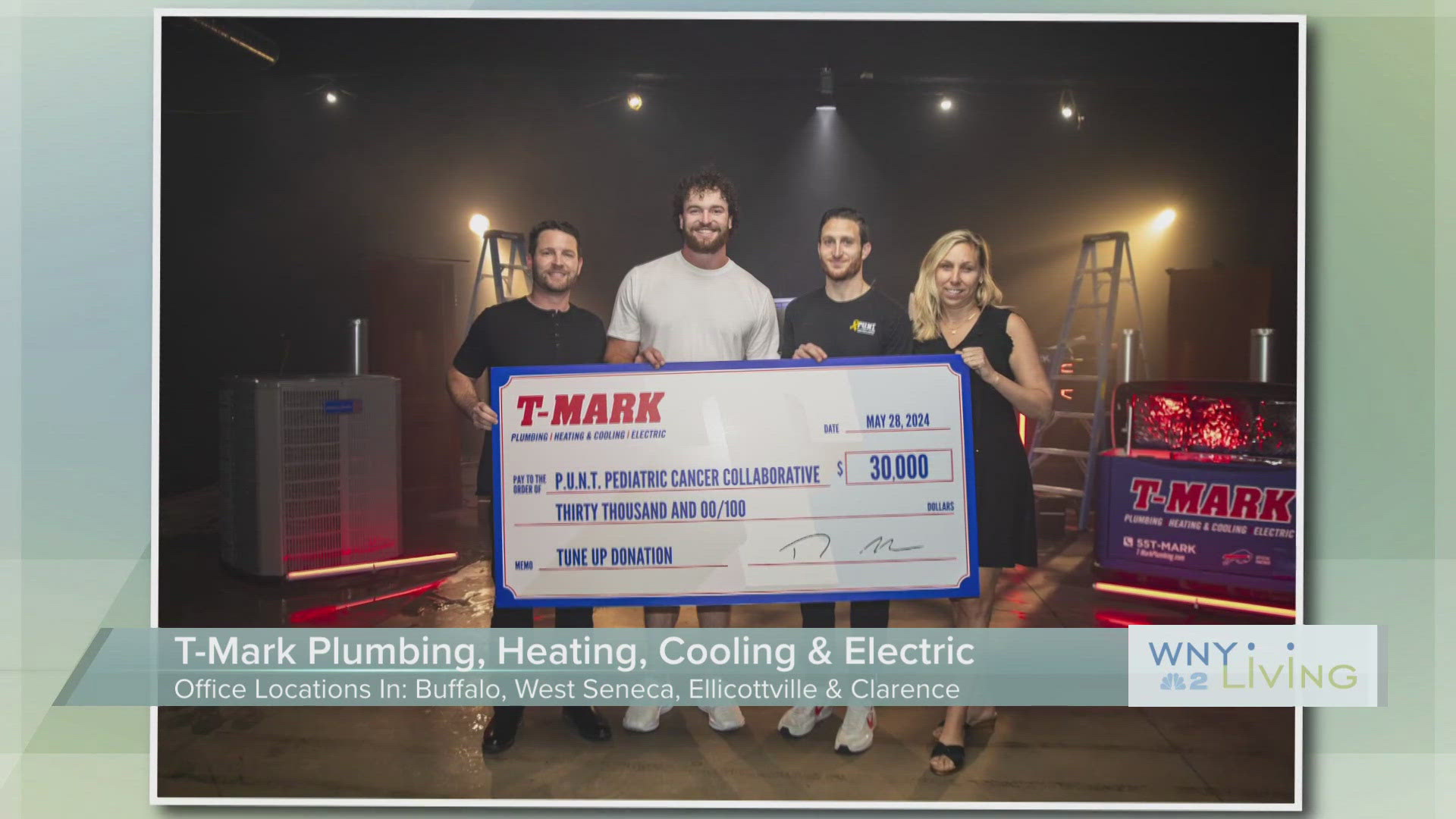 WNY Living - April 19 - T-Mark Plumbing, Heating, Cooling & Electric THIS VIDEO IS SPONSORED BY T-MARK PLUMBING, HEATING, COOLING & ELECTRIC