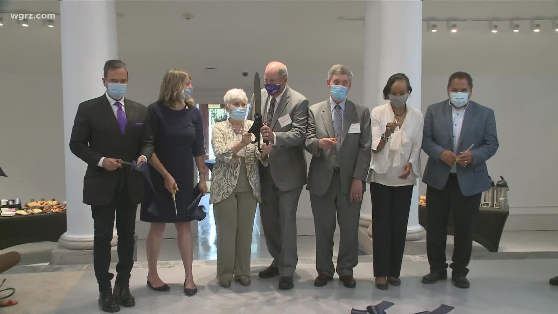 Ribbon Cutting After Restoration At The Buffalo History Museum