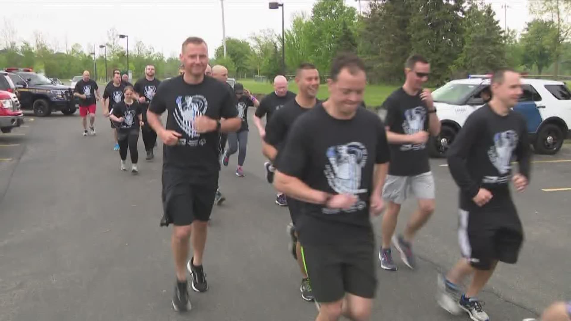 Today the special Olympics torch made its way through Western New York.