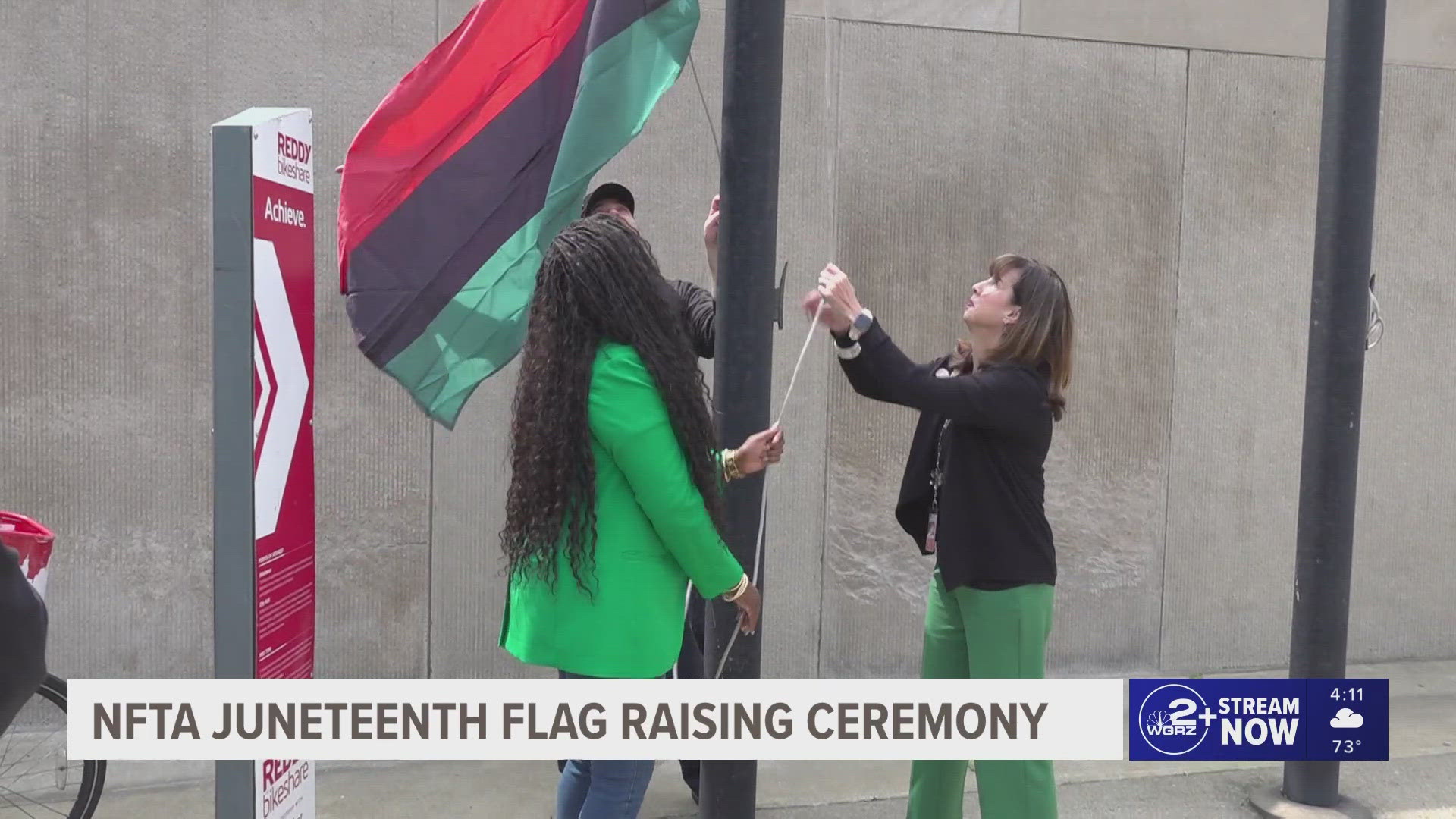 NFTA Juneteenth flag raising ceremony
