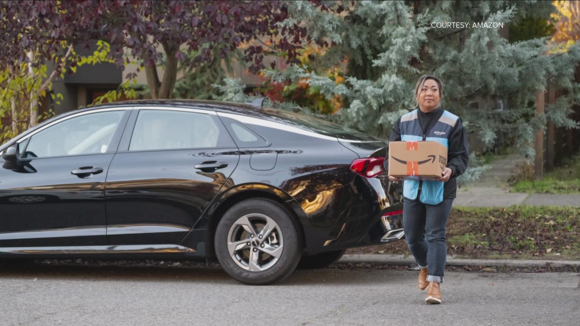 Like UPS…Amazon has parttime delivery drivers in personal vehicles