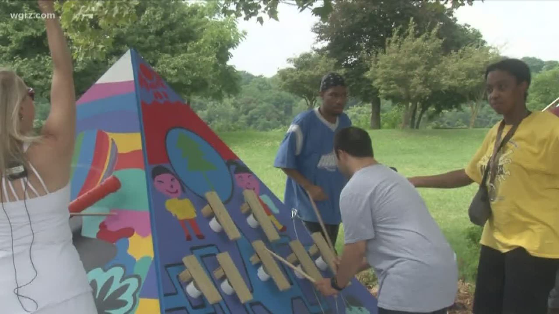 Artpark bridges garden teaching artist