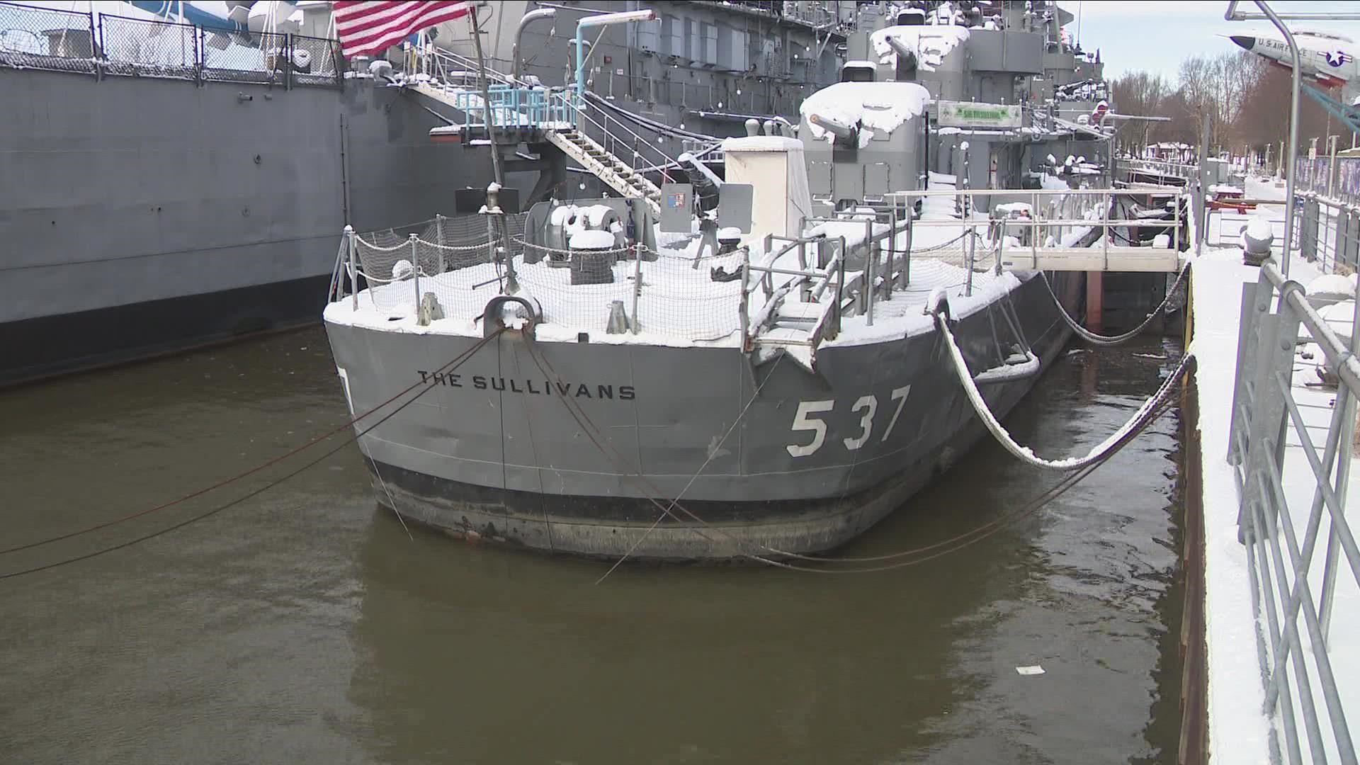 The Naval Park explained how it would be working to prevent further damage to the USS the Sullivans this winter.