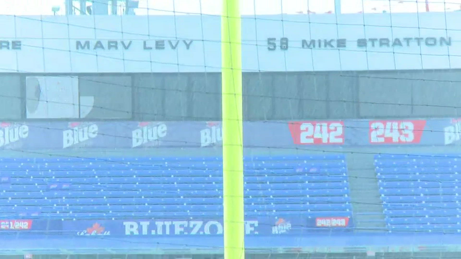 Bills fans do it again. Turning out in great numbers to watch the team practice at New Era Field.