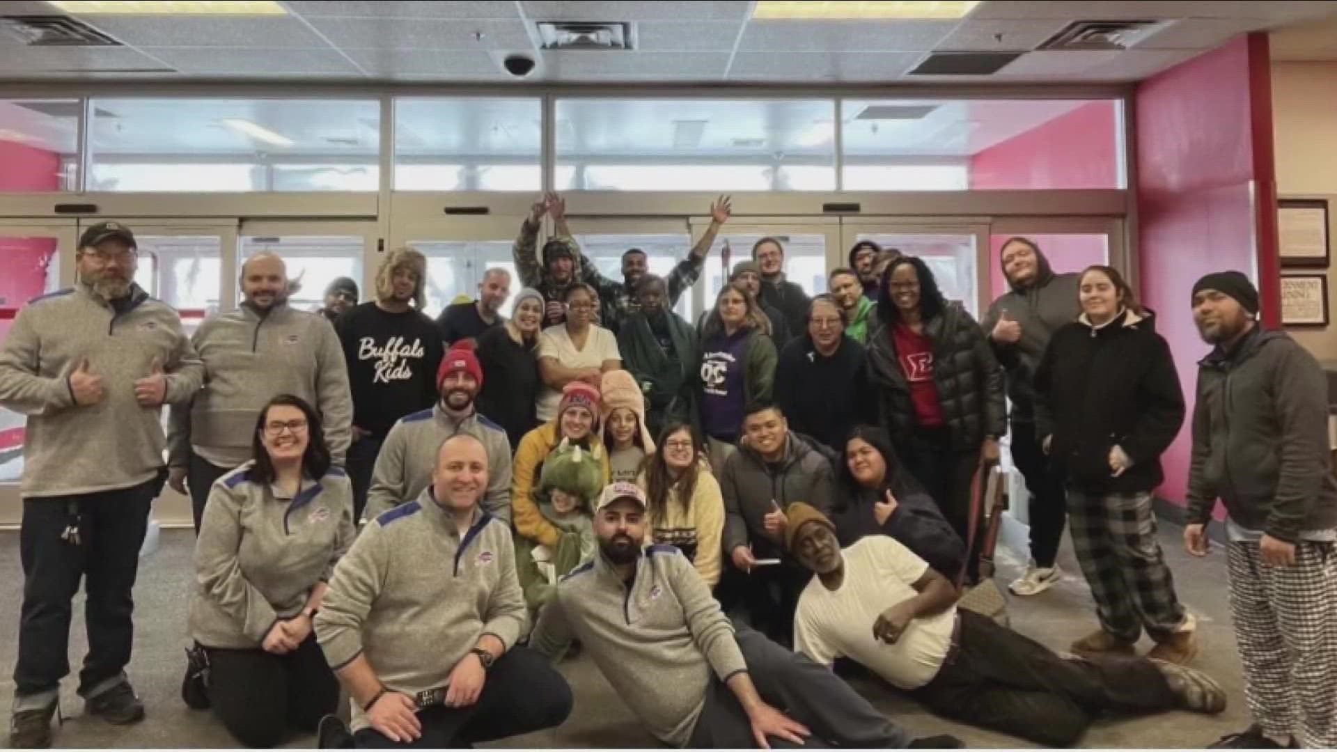 Group spends Christmas stranded in Target