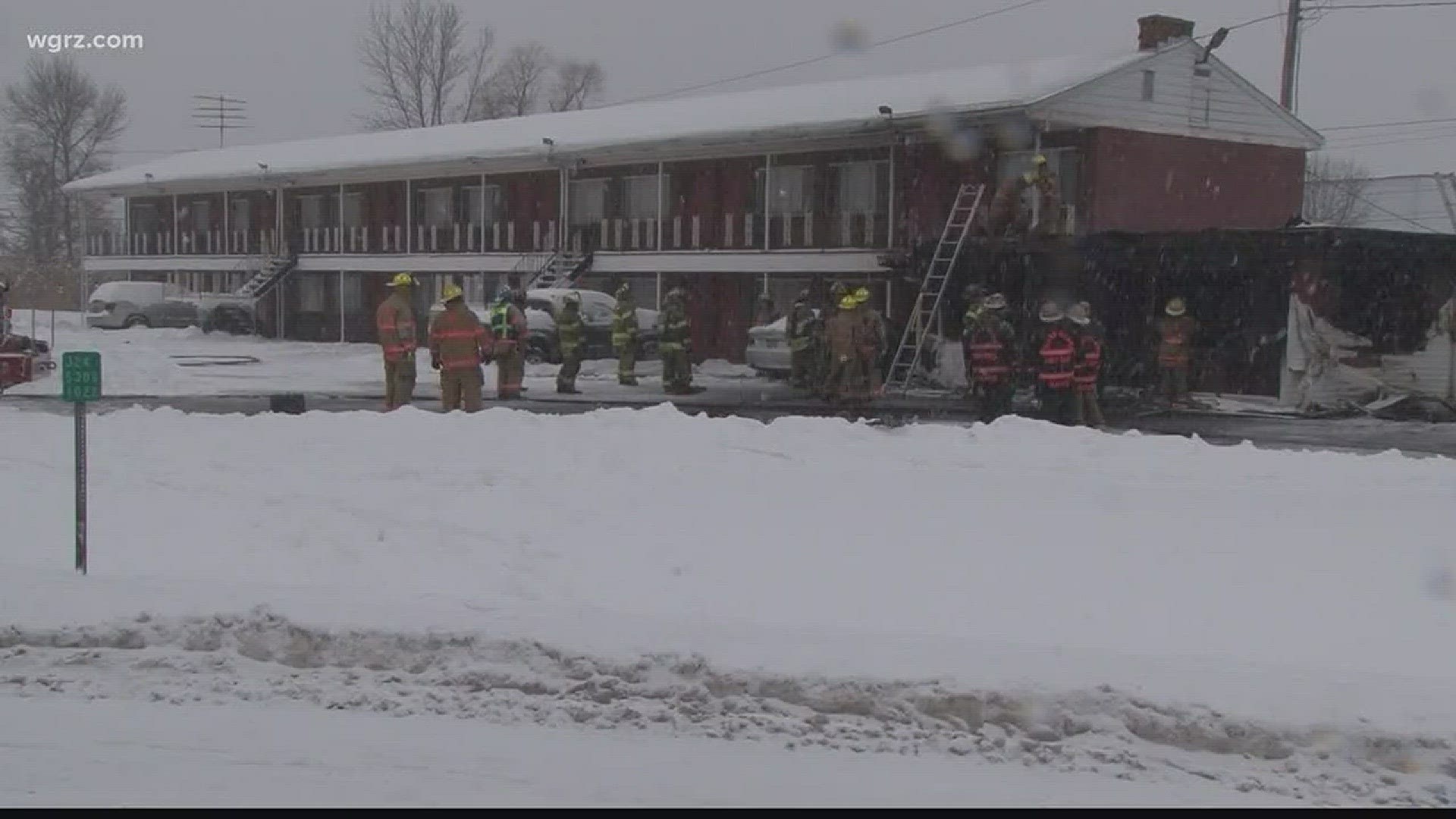 The Red Cross is helping out 8 families Saturday after a motel fire on Grand Island.