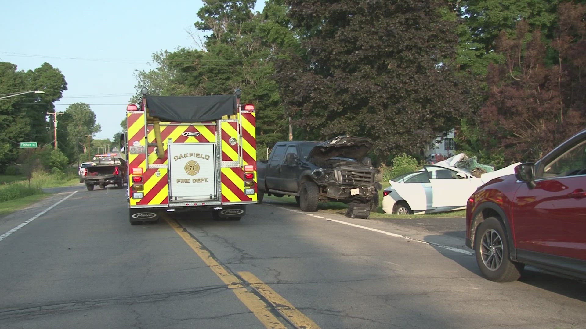 Man extricated from car crash at known problem intersection in Oakfield ...